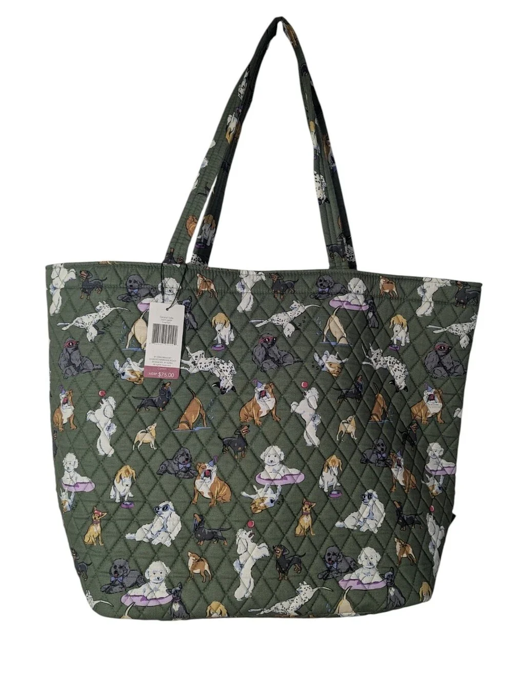 Vera Bradley Quilted Dog Park Tote Bag